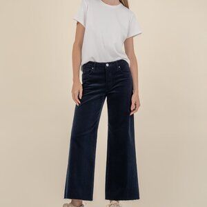 Kut from the Kloth Meg Corduroy High Rise Wide Leg Size 1616 / Navy